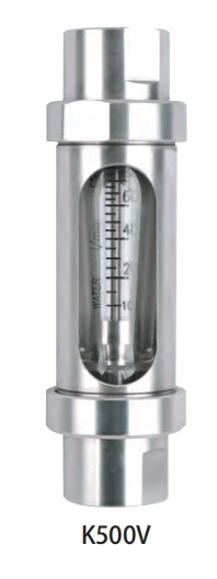 K-500V FlowTech Kio Edelstahl Öl Gas Wasser Glas Typ Rota Meter Durchfluss Messer